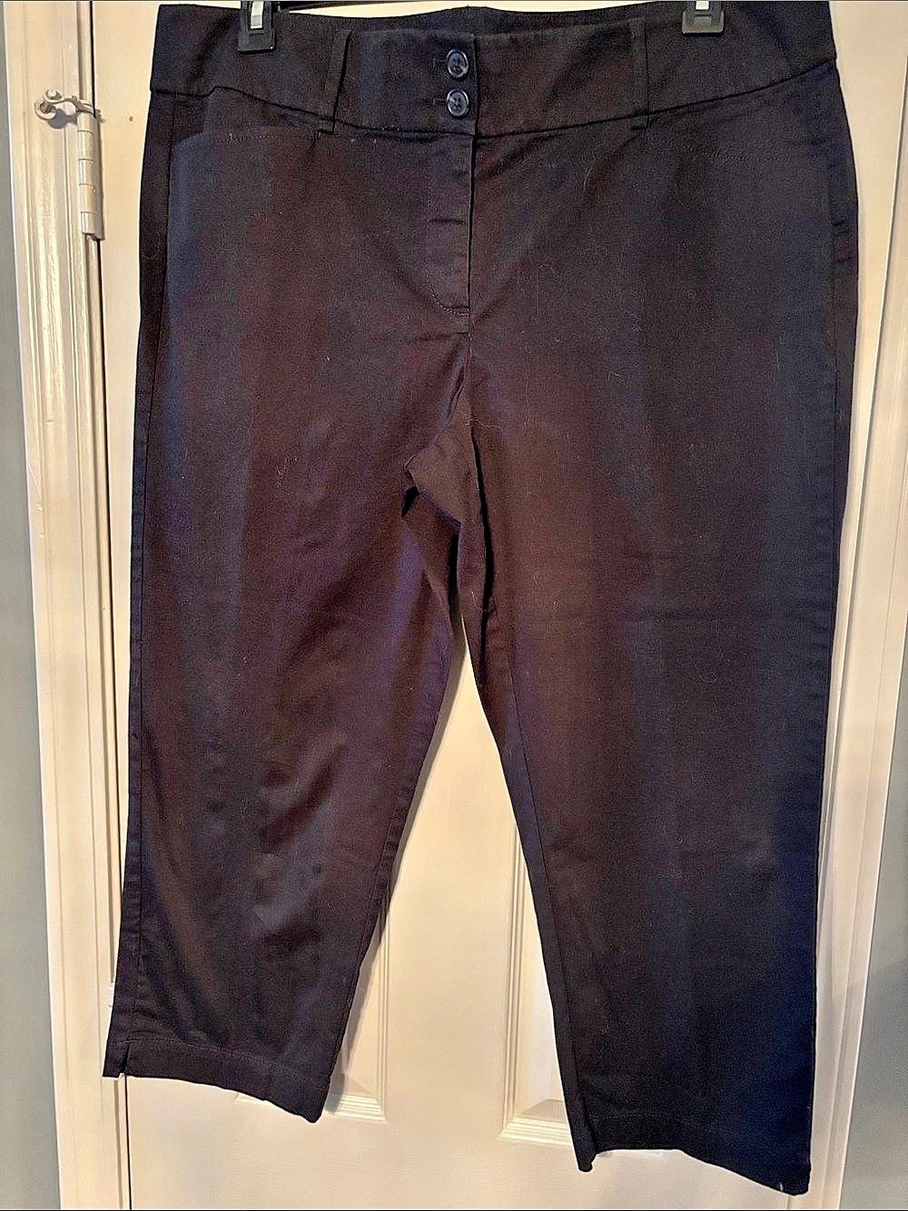 LOFT Black Original Crop Pants